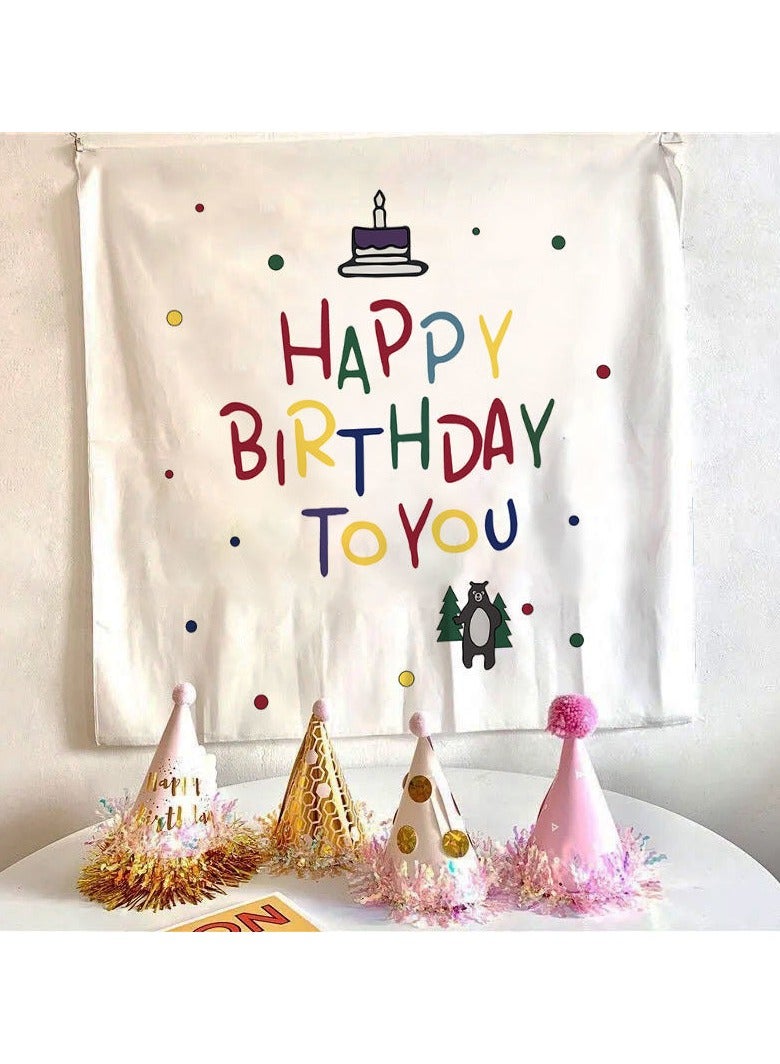 EBMINI Birthday Hanging Cloth Tapestry Photo Background Cloth 