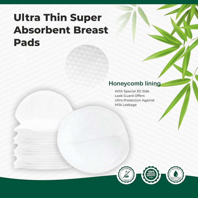 ARGONIUM ELON Disposable Nursing Breast Pads for Women | 50 Pads | Ultra Thin Honeycomb Maternity Pads | Highly Absorbent & Soft Cotton | Discreet Fit Breastfeeding Pad | Compact & Discreet | Self Adhesive Glue - Image 4