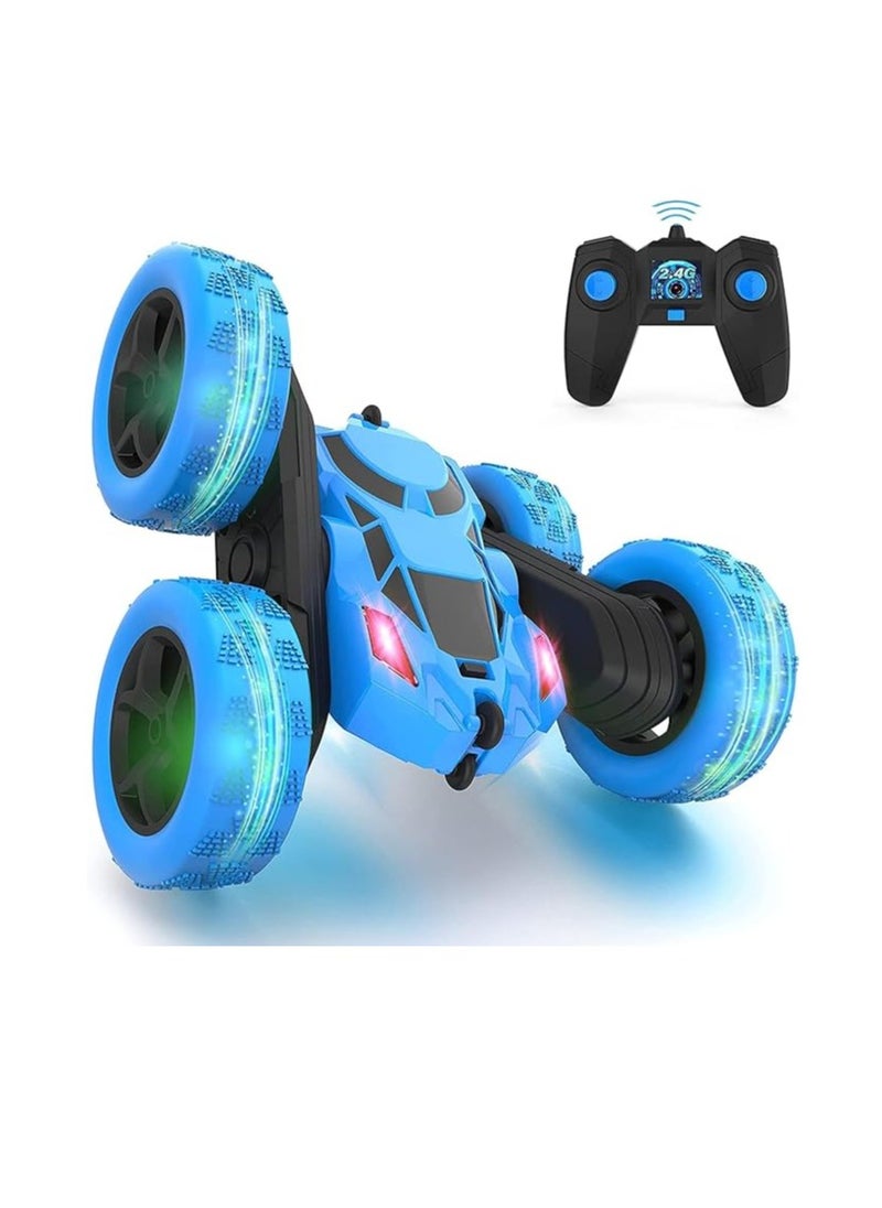 S2C Remote Control Car, RC Cars Stunt Car Toy, 4WD 2.4Ghz Double Sided 360° Rotating RC Car with Headlights, Kids Xmas Toy Cars for Boys/Girls  - Image 1