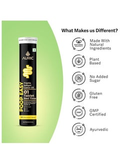 AURIC Easy Effervescent Tablet 20 Tablets Promoted Healthy Gut  - Image 4