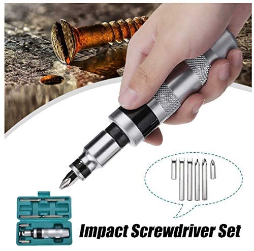 SHB SHB 7Pcs Impact Screwdriver Set MultiPurpose Chrome Vanadium Steel Portable Screw Driver Chisel Bits Professional Tools  - Image 3