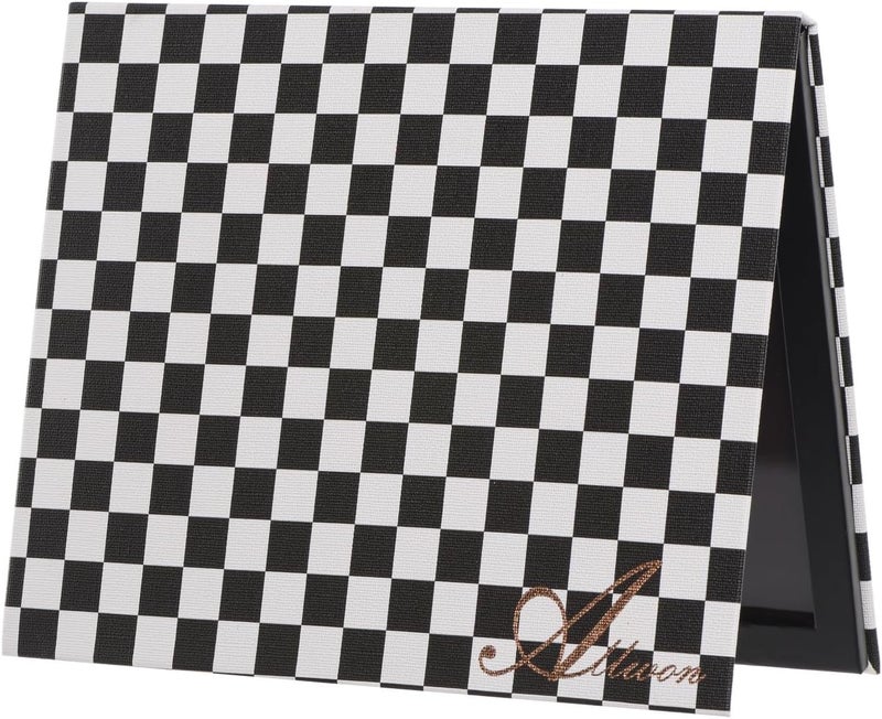 باليت مكياج مغناطيسي كبير جداً من أولون بتصميم مربعات باللون الأسود فارغ لمستحضرات التجميل للظلال والروج والبلاشر والبودرة