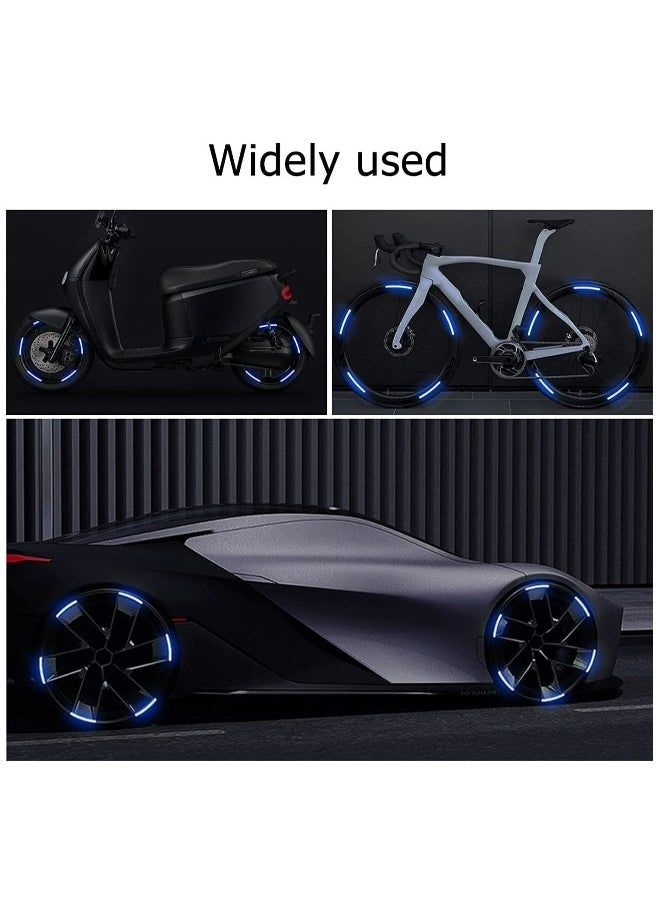 Generic - Reflective Car Wheel Rim Stickers, 20pcs Night Safety Warning Car Stickers, Anti-Scratch Reflective Stickers Car Motorcycle Wheel Safety Decorative Car Decals Universal for Car Vehicle Truck - Image 1