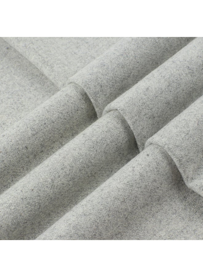 HongRui Autumn And Winter Style 420g Ultra-thin Woolen Fabric, Worsted Woolen 50 Wool Fashion Trench Coat Overcoat Fabric - Image 2