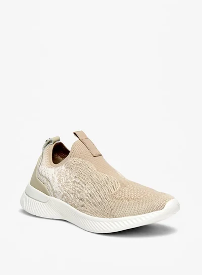 Flora Bella By Shoexpress Women Mesh Textured Slip-On Low Ankle Sneakers