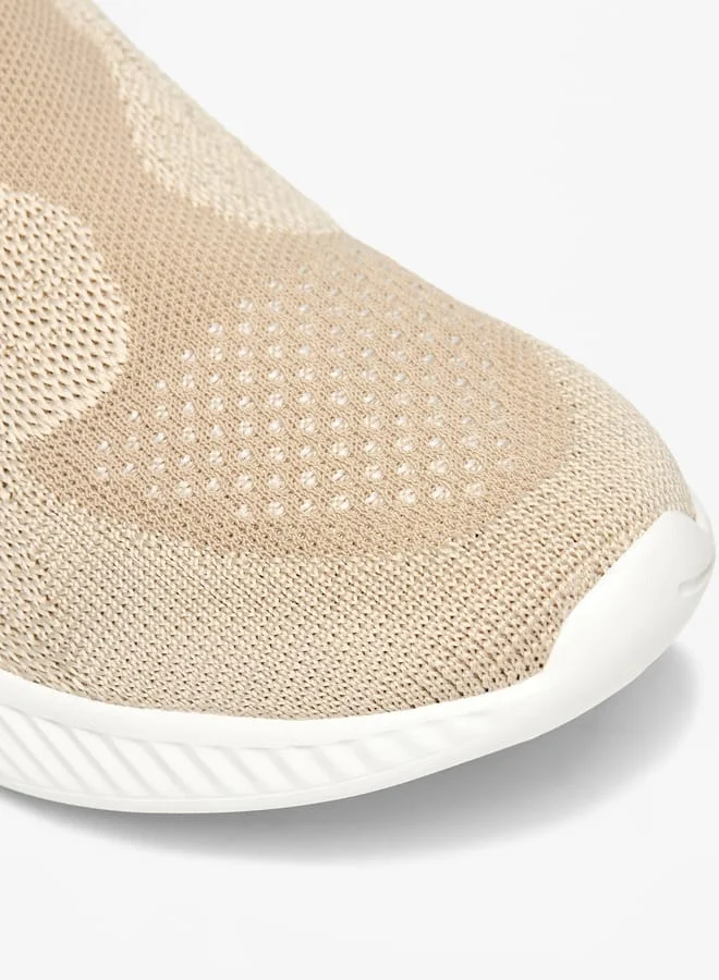 Flora Bella By Shoexpress Women Mesh Textured Slip-On Low Ankle Sneakers