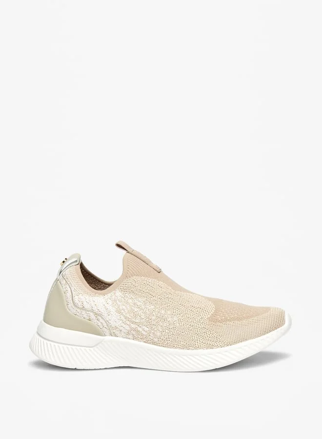 Flora Bella By Shoexpress Women Mesh Textured Slip-On Low Ankle Sneakers