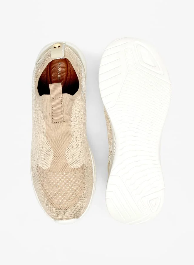 Flora Bella By Shoexpress Women Mesh Textured Slip-On Low Ankle Sneakers