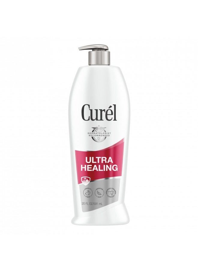 Curél Ultra Healing Lotion, Hand And Body Moisturizer For Extra Dry Skin, With Advanced Ceramide Complex And Hydrating Agents, For Tight Skin, 20 Ounces