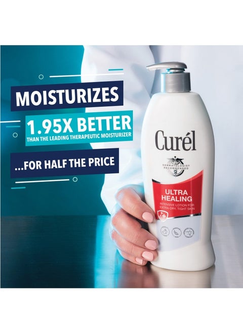 Curél Ultra Healing Lotion, Hand And Body Moisturizer For Extra Dry Skin, With Advanced Ceramide Complex And Hydrating Agents, For Tight Skin, 20 Ounces