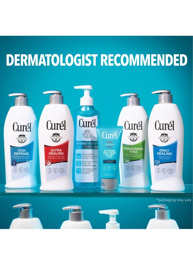 Curél Ultra Healing Lotion, Hand And Body Moisturizer For Extra Dry Skin, With Advanced Ceramide Complex And Hydrating Agents, For Tight Skin, 20 Ounces
