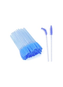 Disposable Mascara Spoolies 50 Piecs Blue
