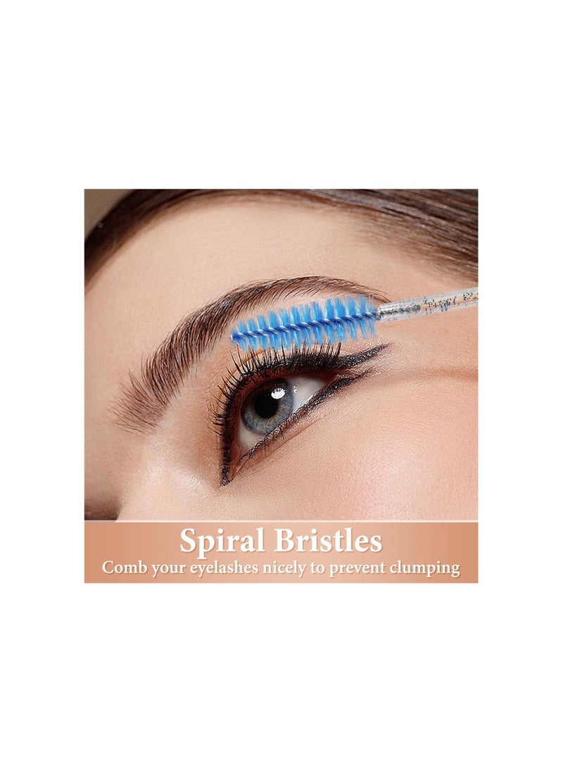 Mn - Disposable Mascara Spoolies 50 Piecs Blue - Image 1