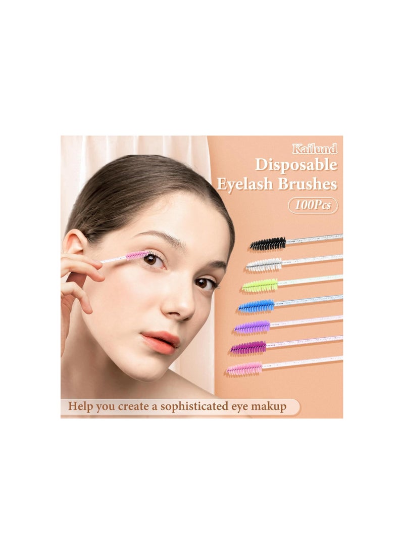 Mn - Disposable Mascara Spoolies 50 Piecs Blue - Image 1