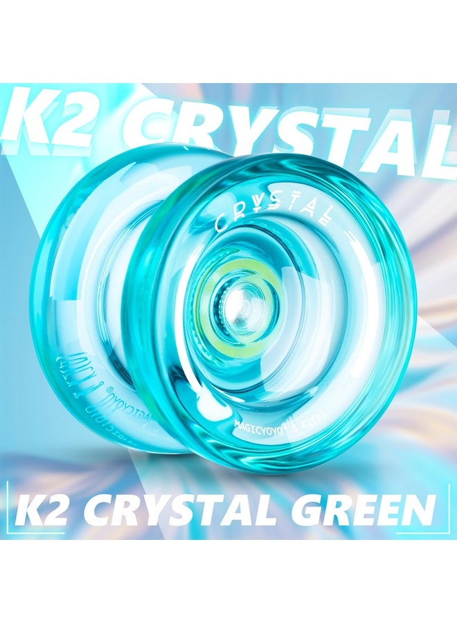 MAGICYOYO Responsive Yoyo for Kids K2 PLUS, Dual Purpose Plastic Yo-yo for Beginner, Replacement Unresponsive Bearing for Intermediate Advanced Players + Bearing Remover + Bag + 5 Yoyo Strings (Green) - Image 5