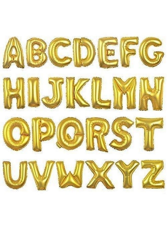 Balloonistics Balloonisctics Gold Balloon Alphabets for Party Decoration Choose Alphabets Numbers Make Your Own Custom Phrase for Party with 16 inch Golden Color Foil Letters & Numbers (Alphabet V)  - Image 3