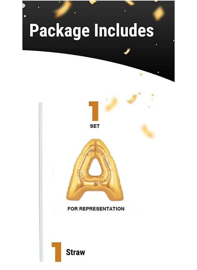 Balloonistics Balloonisctics Gold Balloon Alphabets for Party Decoration Choose Alphabets Numbers Make Your Own Custom Phrase for Party with 16 inch Golden Color Foil Letters & Numbers (Alphabet V)  - Image 4