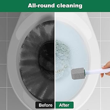 Starvortex 10Pc Pumice Stone for Toilet, Toilet Pumice Cleaning Stone with Handle, Replaceable Toilet Pumice Stone for Cleaning, Nature Pumice Sticks for Cleaning Supplies Bathroom Pool Toilet Limescale Remover - Image 5
