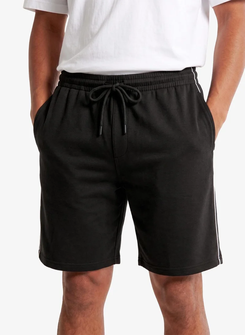 Seventy Five  Regular fit Side Piping Shorts for Men | Best Price UAE