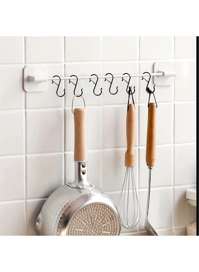 20pcs Heavy Duty Metal S Hooks with Safety Buckle for Hanging Plants Towels Indoor Outdoor Use - Image 3