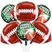 KHC-KHF RugbyBalloon FootballBalloon 6Pcs 26 18 inch Football Foil Balloons Sports Party Decor Game Day Birthday School Tailgate Team Celebration Supply - Image 2