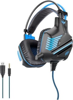 OVLENG OVLENG GT61 Gaming Headset with LED Lighting, Microphone, USB & 3.5mm Jack – Immersive Sound & Comfortable Fit  - Image 4