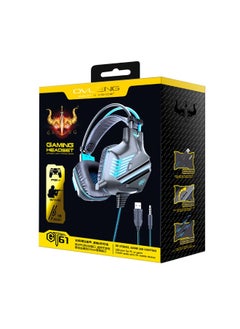 OVLENG OVLENG GT61 Gaming Headset with LED Lighting, Microphone, USB & 3.5mm Jack – Immersive Sound & Comfortable Fit  - Image 2