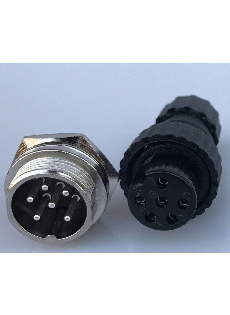 Generic GX16 M16 Male Female Welding Aviation Plug Socket Connector 6 core panel M16 