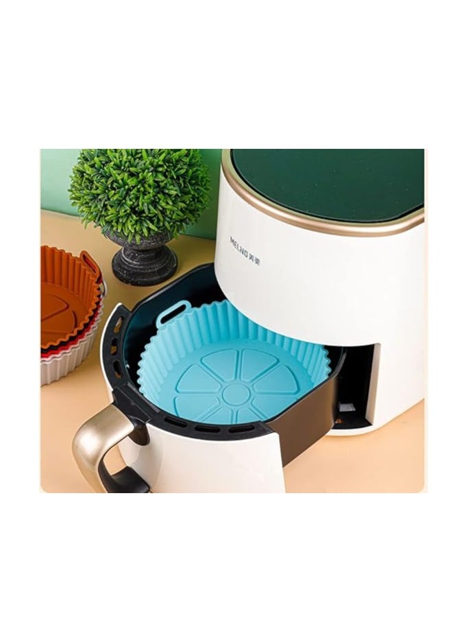 Generic - Silicone Molds Set Different Sizes for AirFryer 6 Pieces - Keep the AirFryer Dirt- and Smell-Free - blue - Image 1