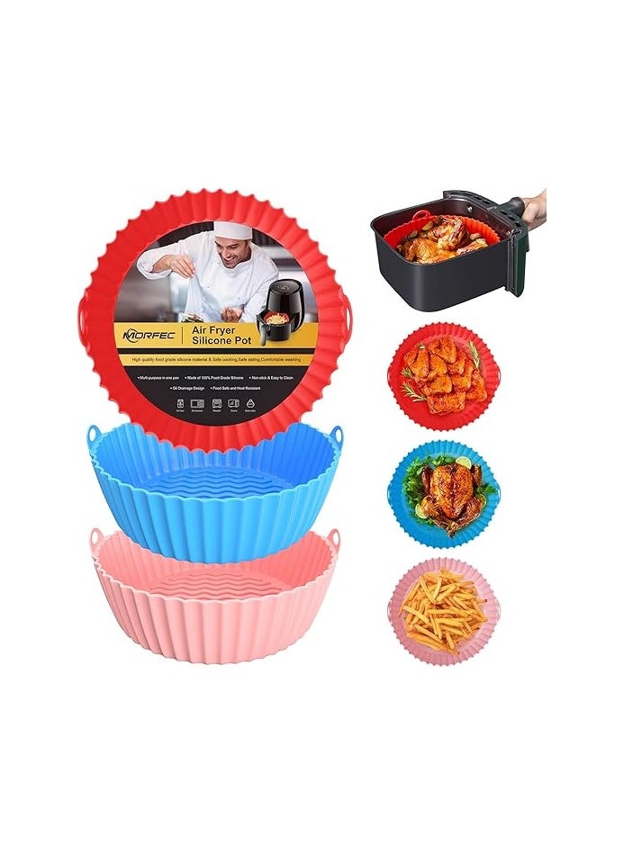 Generic - Silicone Molds Set Different Sizes for AirFryer 6 Pieces - Keep the AirFryer Dirt- and Smell-Free - blue - Image 1