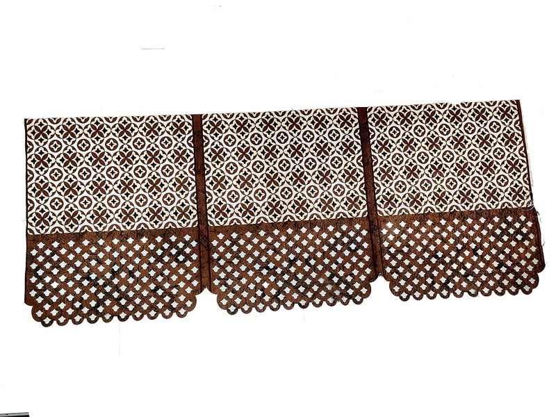 ans Velvet Floral Solid Laser Cut Design Exclusive Velvet Heavy Fabric 500 TC 5 Seater Use Both Side Sofa Cover Brown Standard 10 Pieces - Image 3