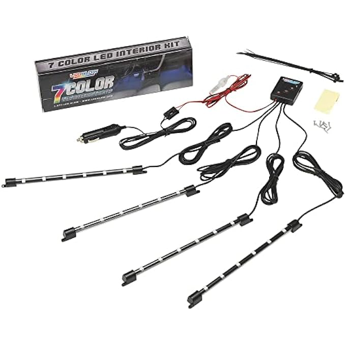 LEDGlow 4Pc MultiColor Led Car Interior Underdash Lighting - Image 5