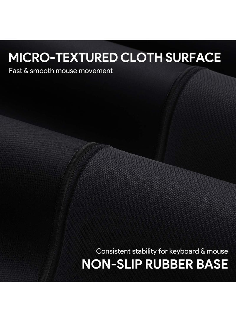 AUKEY Gaming Mouse Pad Large XXL (900 X 400 X 3 MM) Thick Extended Mouse Mat Non-Slip Spill-Resistant Desk Pad with Special-Textured Surface, Anti-Fray...
