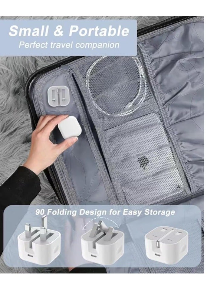 general iPhone USB C Charger, 20W PD Fast Type C Power Wall Charger with 6.6FT Type C to C Nylon Braided Cable for iPhone 16/15,iPad Mini 7th/6th, Galaxy S24/S23/S22/S21,Pixel 9/8/7/6,and Other Type C Devices - Image 4