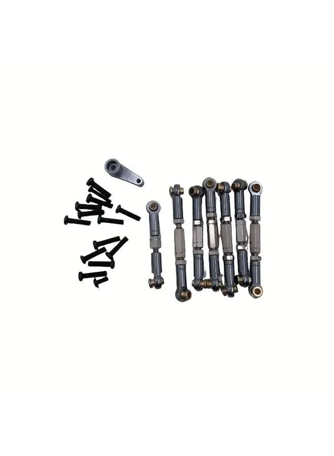 Full Metal Tie Rod And Servo Arm Upgrade Parts For WLtoys RC Cars Silvery - Image 1