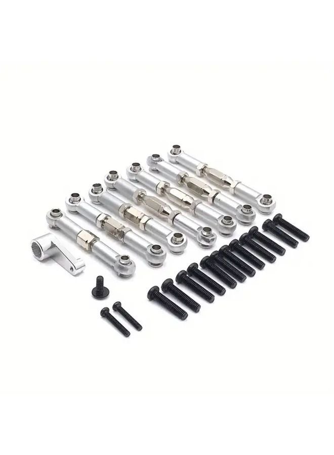 Full Metal Tie Rod And Servo Arm Upgrade Parts For WLtoys RC Cars Silvery - Image 5