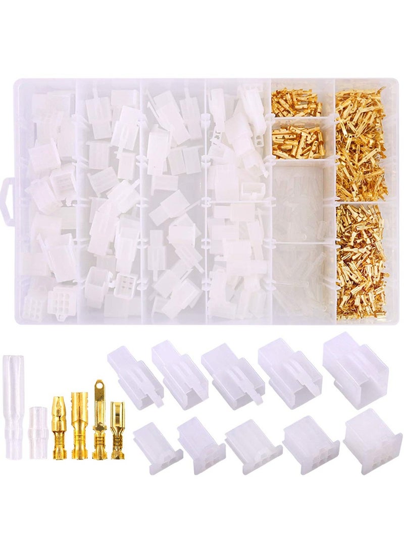700Pcs Automotive Electrical Wire Connectors Kit, 2.8mm 2 3 4 6 9 Pin Automotive Electrical Wire Connectors Pin Header Crimp Wire Terminals and 30 Kits 4mm Car Motorcycle Bullet Terminal Wire - Image 1