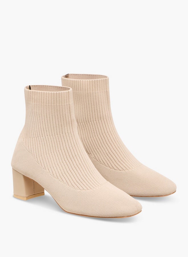 فلورا بيلا من شو إكسبرس بوت للكاحل مضلع بكعب عريض - Image 3