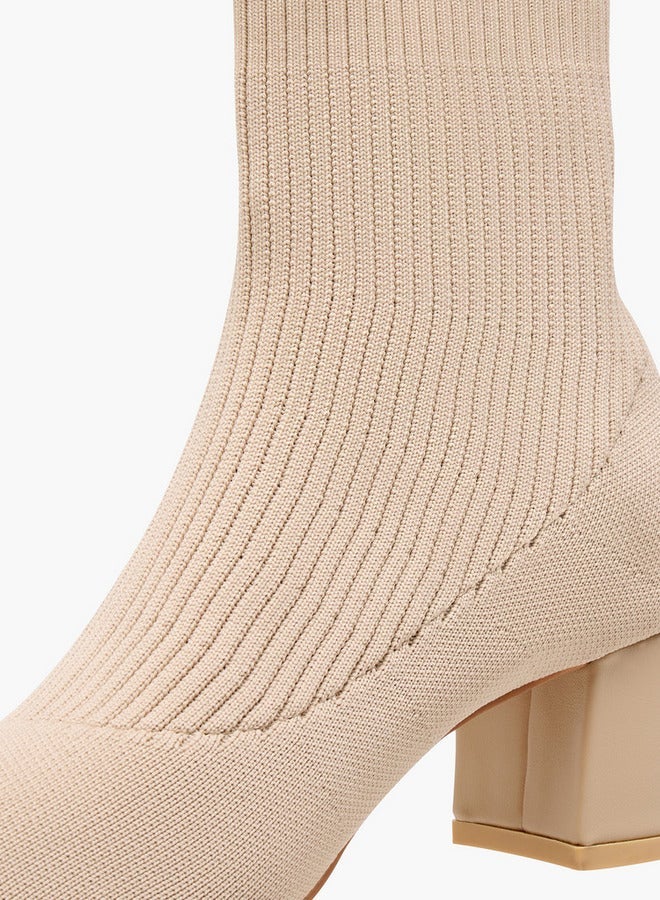 فلورا بيلا من شو إكسبرس بوت للكاحل مضلع بكعب عريض - Image 4