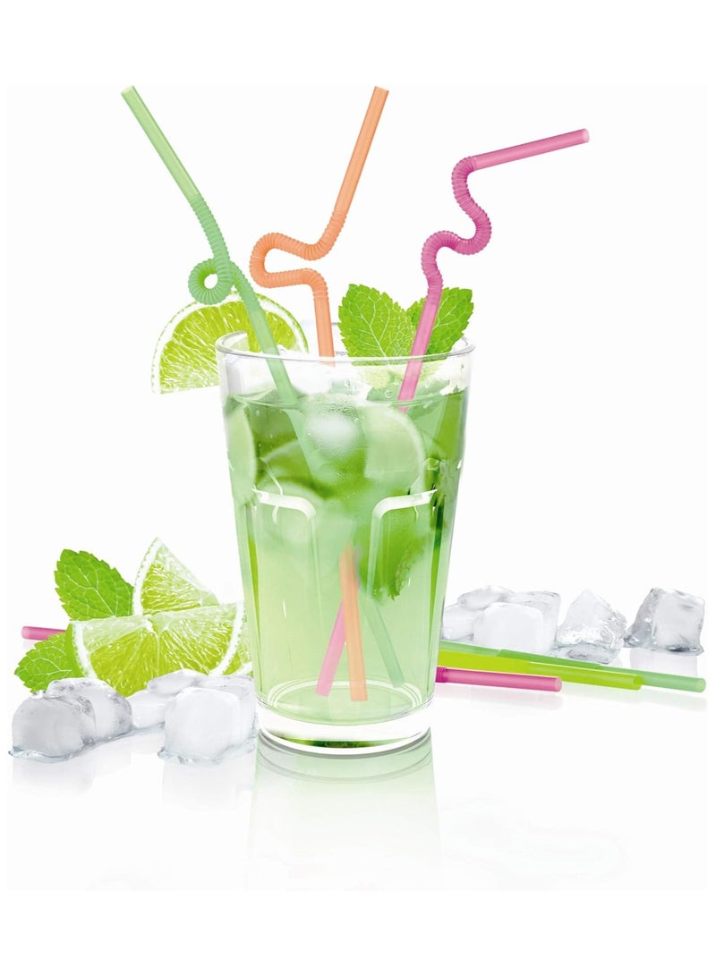 tescoma Drinking Straws Long Hinge, 40 Pcs Mydrink, Assorted, 31.5 x 9 1.6 cm  - Image 2
