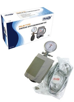 Max Palm Aneroid Sphygmomanometer with Stethoscope