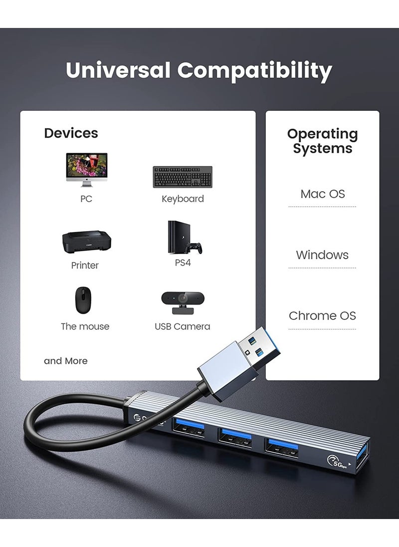 Orico 4 Port Usb3.0 USB Ultra Slim Multiplexer Hub, AH-A13  - Image 5