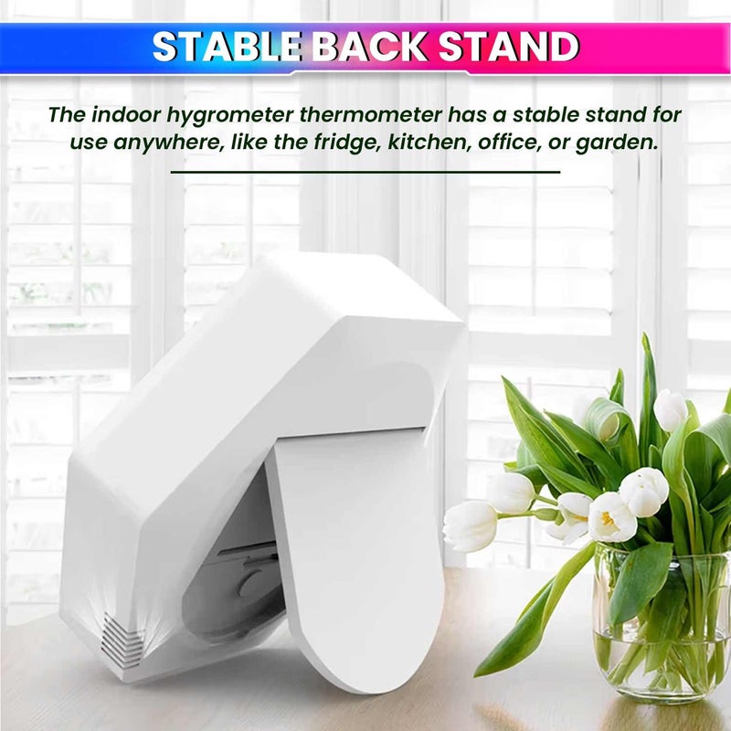 amiciSense Digital Hygrometer Thermometer, Temperature and Humidity Meter with 1.5 sec Fast Sampling and Large LCD Display - Image 5