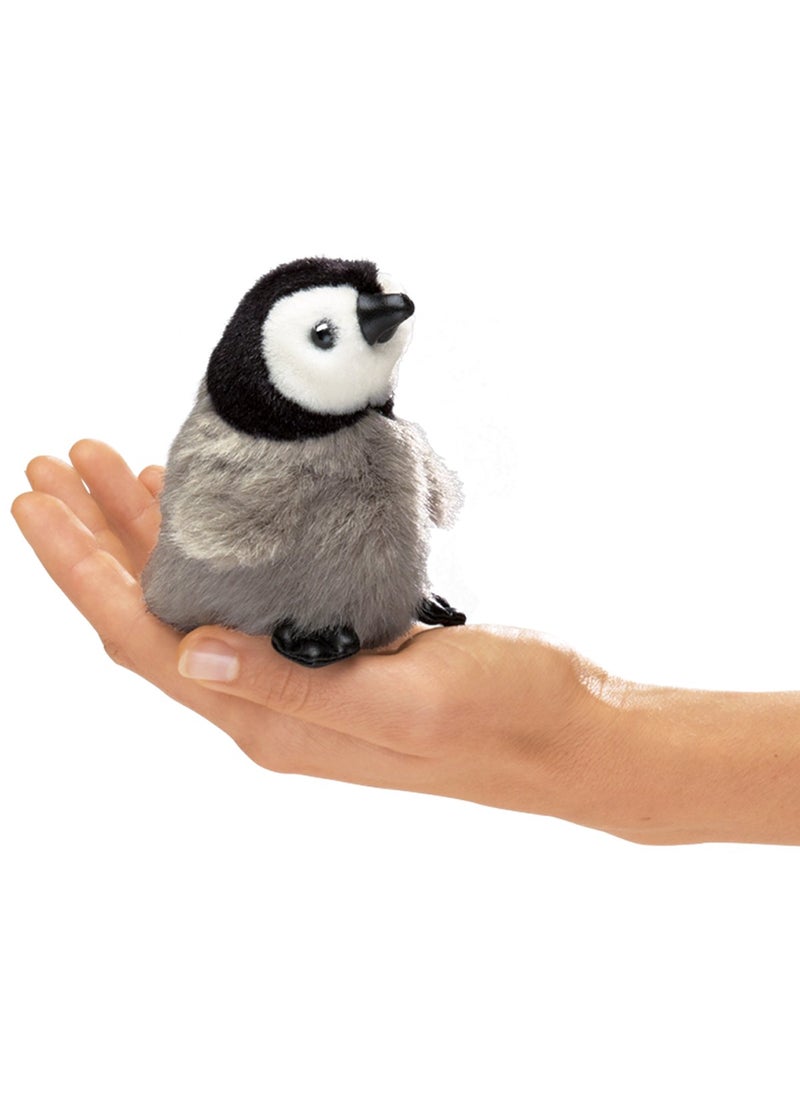 Folkmanis Folkmanis Mini Emperor Penguin Baby Finger Puppet Gray-blue, 1 EA  - Image 1