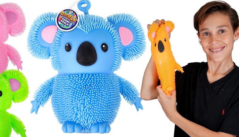 JARU Koala Bear Pets Stretchy Squishy Fidget Toy 1 Koala Assorted Stress Relief Bedtime Buddies with Hair Tentacles Like Noodles Party Favor for Kids Adults 67101s - Image 2