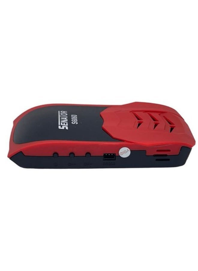 SENATOR S6060 FHD 1080p Satellite Receiver, Built-in Wi-Fi, 1GB RAM, USB and HDMI Ports, red - Image 2
