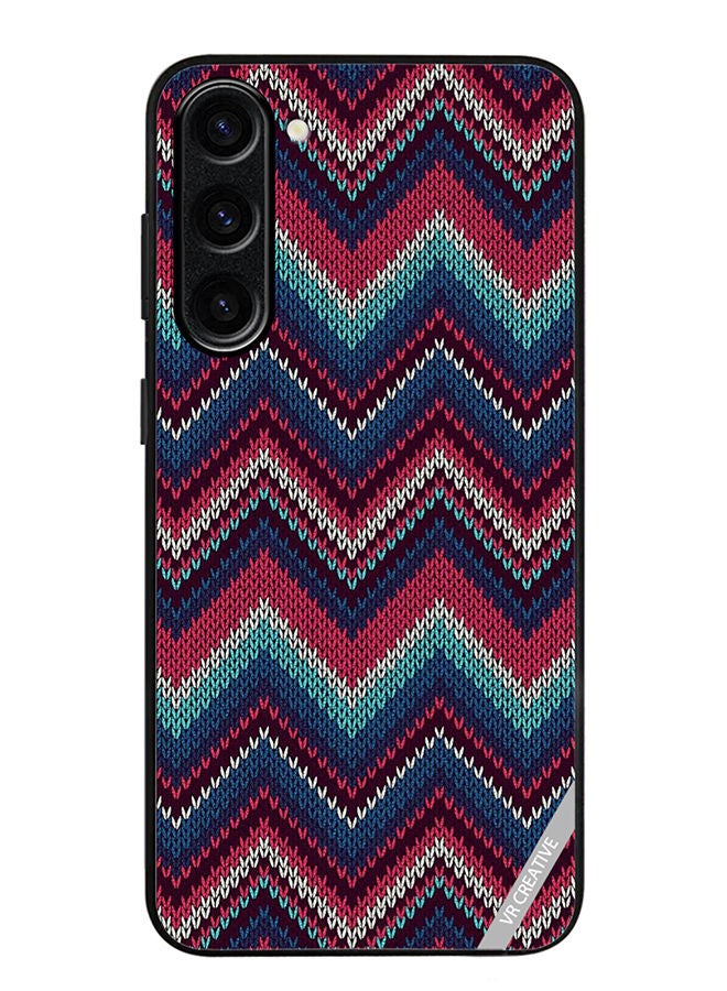 VR CREATIVE Protective Case Cover For Samsung Galaxy S23 Plus Weaved Pattern Design Multicolour - Image 1
