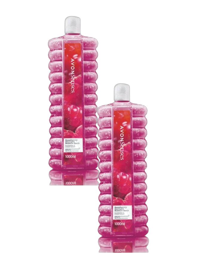 AVON حمام فقاعات توت العليق من سينس - 1000 مل - (عبوة من 2) - Image 1