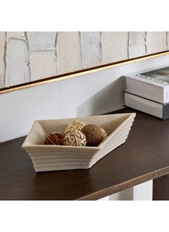 Home Box Silton Ribbed Decorative Bowl - 25x25x12 cm  - Image 1