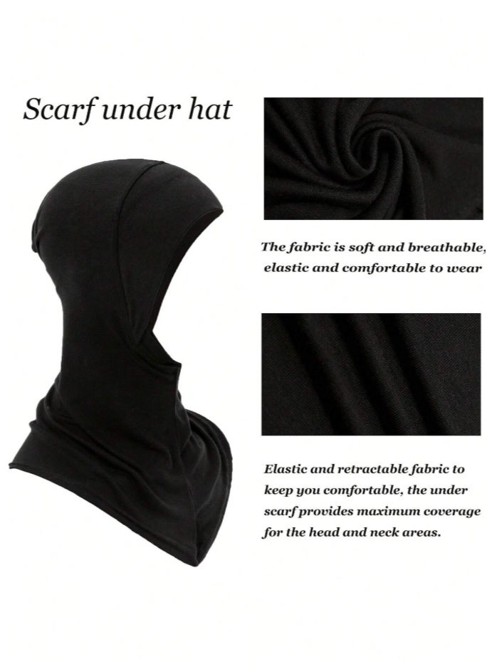 مودال الحجاب كاب مسلم التوربان الممتد غطاء كامل وشاح غطاء الرقبة الكاملة للنساء - Image 3